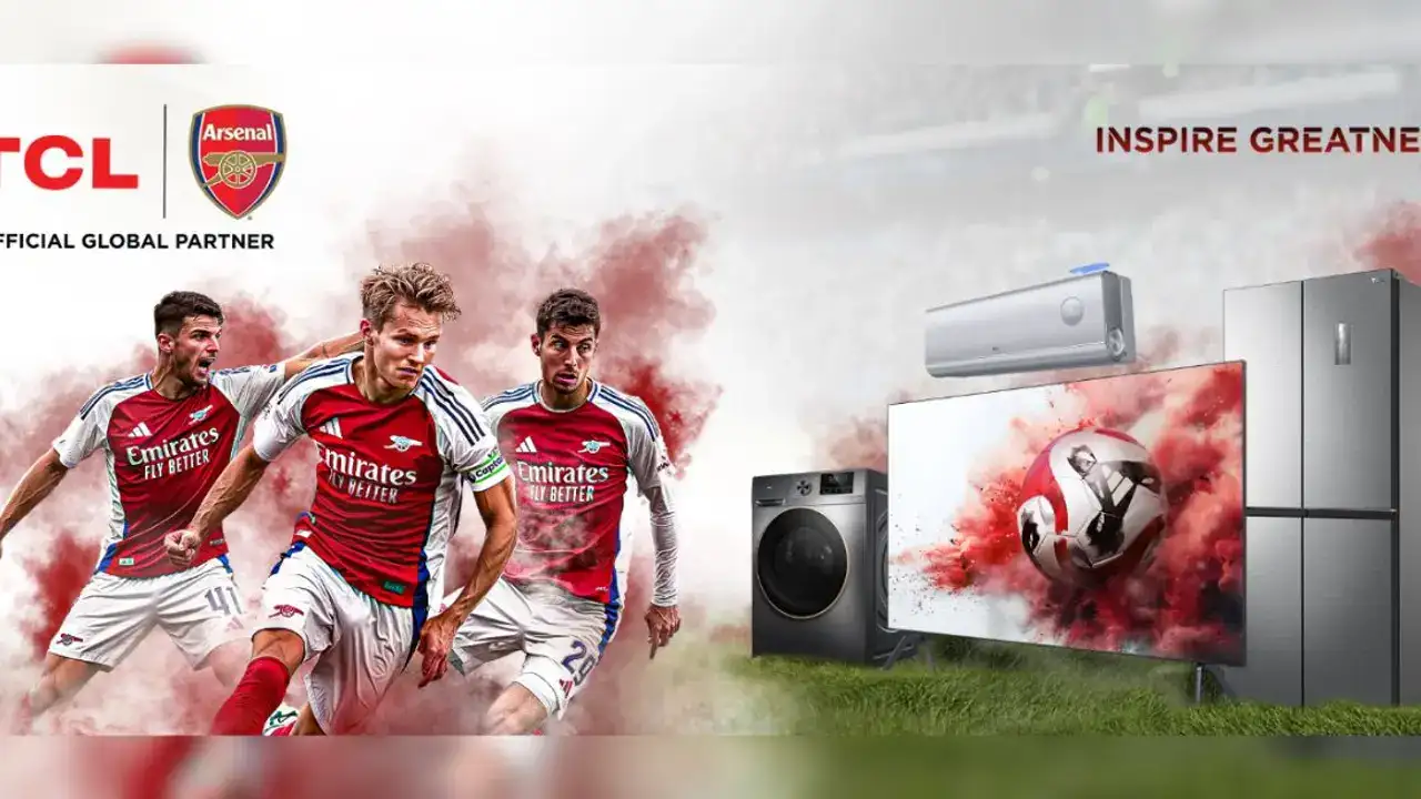 Arsenal e TCL firmam parceria global para eletrônicos de consumo