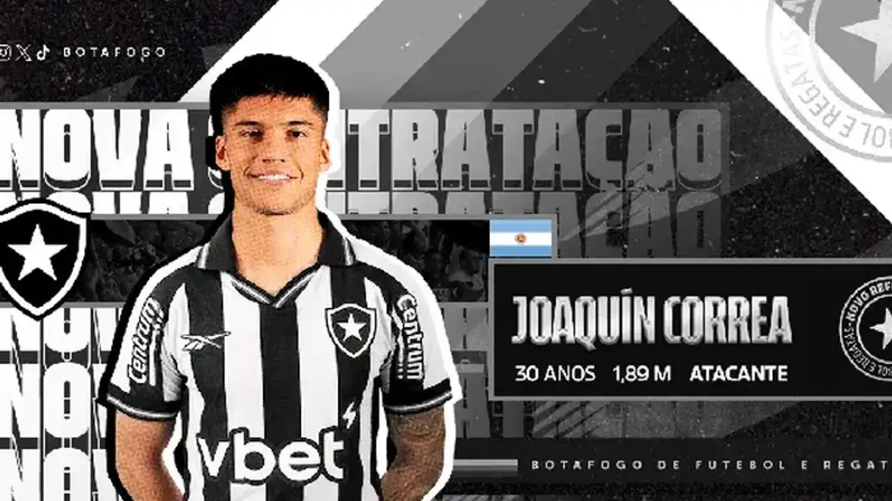 Botafogo reforça ataque com a contratação do argentino Joaquín Correa