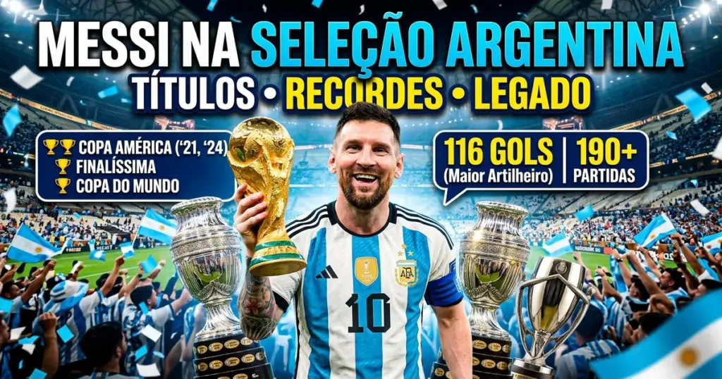 Messi na Seleção Argentina Títulos, Recordes e Legado