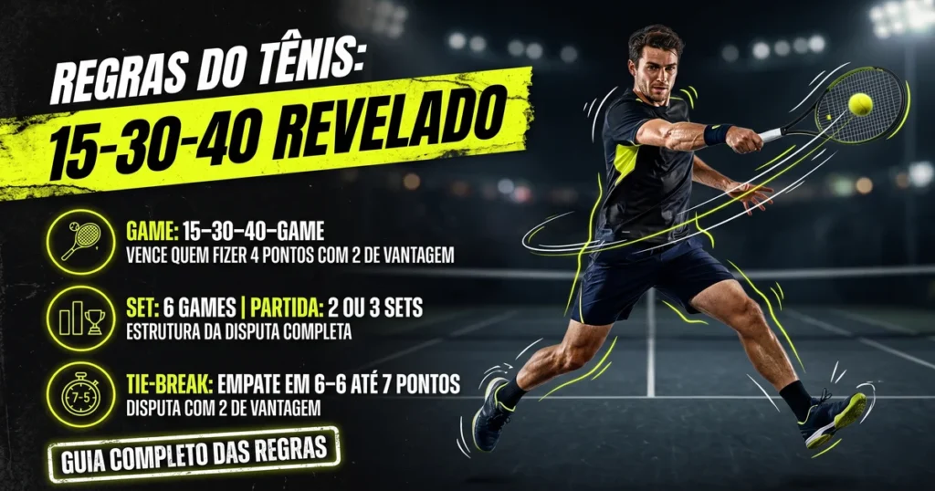 Regras do Tênis: Pontuação, Tie-break e Quadra (2026)