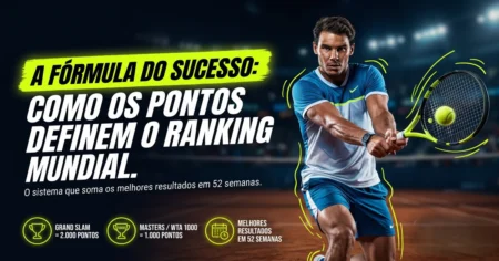 Ranking ATP e WTA: sistema de pontos do tênis profissional em 52 semanas