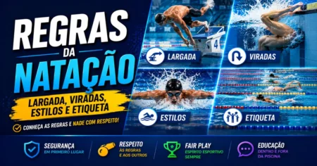 Regras da Natação Largada, Viradas, Estilos e Etiqueta
