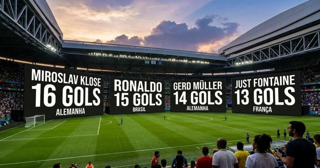 Maiores Artilheiros da Copa do Mundo de Todos os Tempos