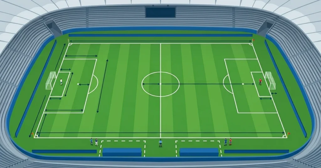 Tamanho do Campo de Futebol Medidas Oficiais FIFA