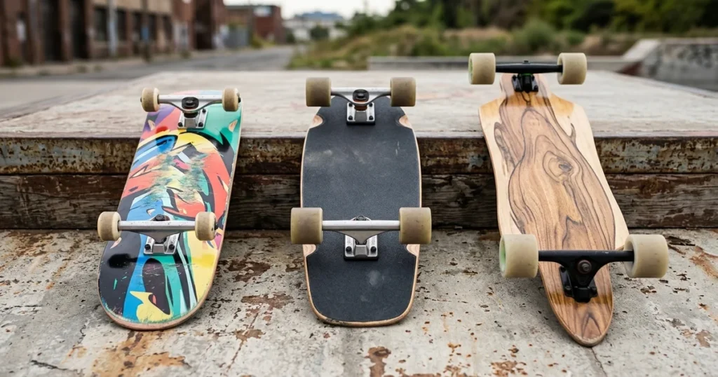 Tipos de Skate Street, Cruiser e Longboard Explicados