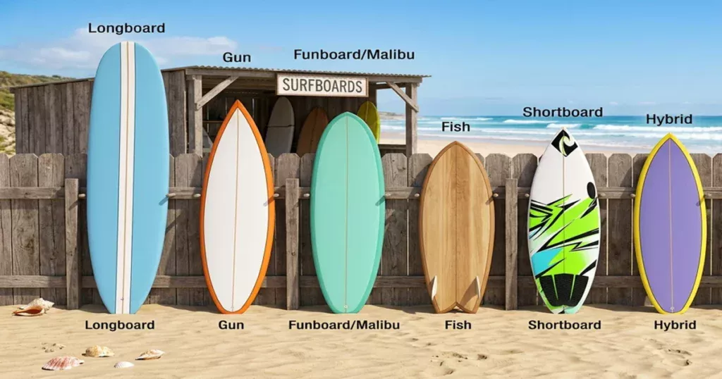 Todos os Tipos de Pranchas de Surfe Explicados Todos os Tipos de Pranchas de Surfe Explicados