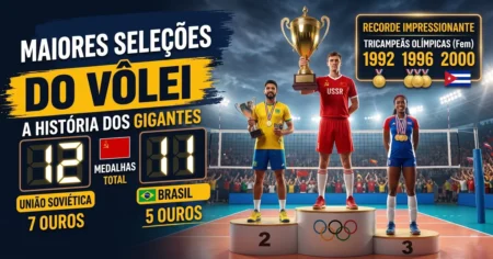 Maiores Seleções de Vôlei da História: URSS, Brasil e Top 10 Ranking das maiores seleções de vôlei da história — URSS, Brasil, Cuba e China lideram em medalhas olímpicas