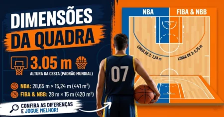 Tamanho da Quadra de Basquete