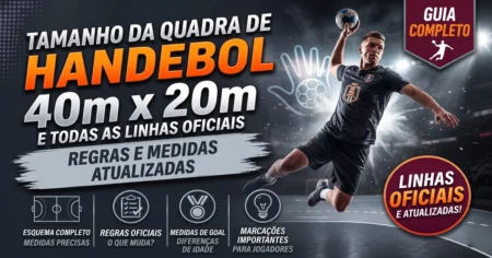 Tamanho da Quadra de Handebol