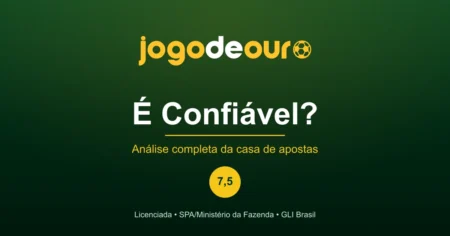 Jogo de Ouro é confiável? Análise da casa de apostas licenciada pela SPA/Ministério da Fazenda.