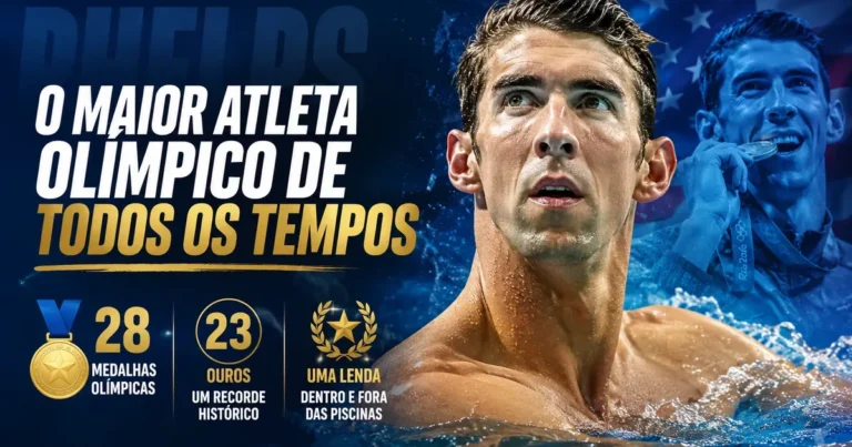 Michael Phelps: Biografia, Medalhas e Recordes Michael Phelps, nadador norte-americano com 28 medalhas olímpicas e 23 de ouro, o maior atleta olímpico da história